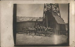 Oil well workers Postcard