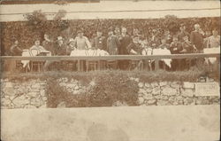 Men Dining Outside - "Beppina Terrasse" Czech Republic Postcard Postcard Postcard