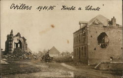 World War I Shelling Ovillers-la-Boisselle, France Postcard Postcard Postcard