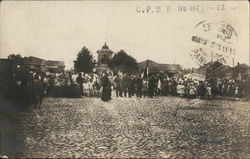 Parade in Town Pinsk, Belarus Eastern Europe Postcard Postcard Postcard