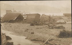 Destroyed wooden buildings - Valdez? Alaska Postcard Postcard Postcard