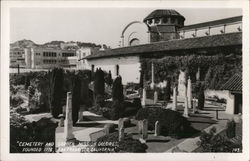 Mission Dolores - Cemetery and Garden Postcard