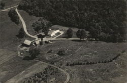 Arial View of Farm - Upstate NY? Landscapes Postcard Postcard Postcard