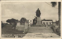 Santander Statue Postcard