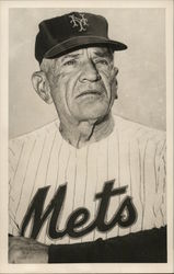 Casey Stengel in Mets Uniform Postcard