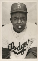 Jackie Robinson, Brooklyn Dodgers Baseball Postcard Postcard Postcard