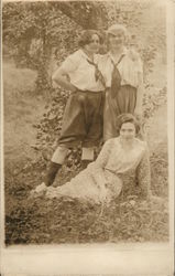 Snapshot of Three Women Postcard Postcard Postcard