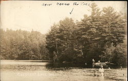 Camp on Crescent Lake Postcard