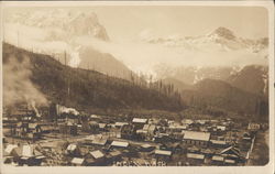 View of Town and Mountains Index, WA Postcard Postcard Postcard