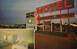 Desert Star Motel Postcard