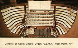 Console of Cadet Chapel Organ West Point, NY Postcard Postcard Postcard