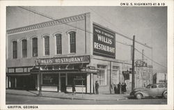 Willis Restaurant - "A Really Fine Place to Eat" Postcard