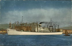 S.S. Pacific Transport, Hong Kong Harbor Postcard