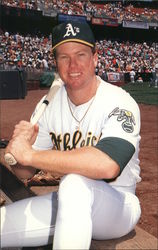 Mark McGwire 25 - Oakland Athletics First Baseman Baseball Postcard Postcard Postcard