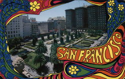 Union Square - Hippie Art San Francisco, CA Postcard Postcard Postcard