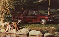 Peugeot 404 Postcard