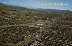 Aerial View of "A Pleasing Community of Suburban Homes" Pleasant Hill, CA Postcard Postcard Postcard