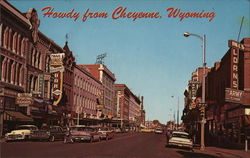 Street Scene Cheyenne, WY Postcard Postcard Postcard