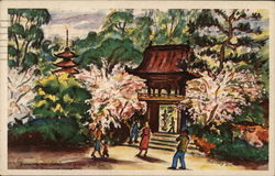 Pagoda Entrance to Japanese Tea Garden, Golden Gate Park Postcard