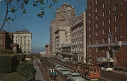 Nob Hill and Huntington Hotel Postcard