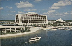 Contemporary Resort Motel - Tomorrowland Disney Postcard Postcard Postcard