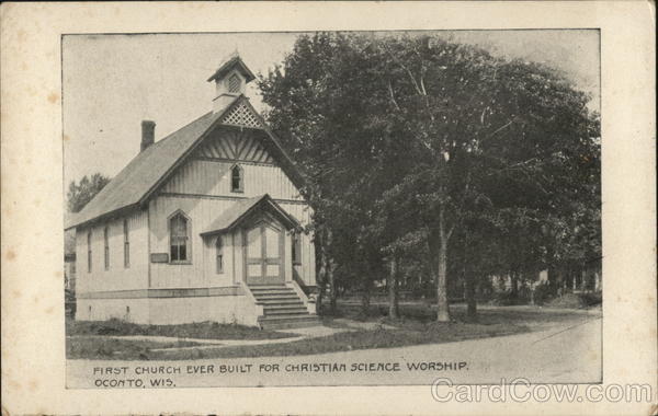 first-church-ever-built-for-christian-science-worship-oconto-wi-postcard