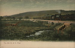 The Old D. & H. Flyer Postcard