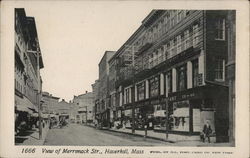 View of Merrimack Str. Haverhill, MA Postcard Postcard Postcard