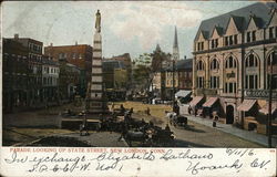 Parade Looking Up State Street New London, CT Postcard Postcard Postcard