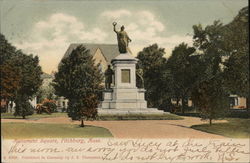 Monument Square Fitchburg, MA Postcard Postcard Postcard