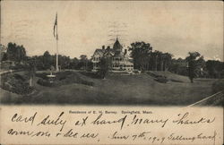 Residence of E.H. barney Postcard