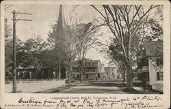 Congregational Church on Main St. Postcard