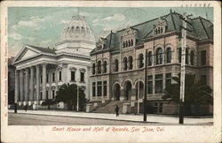 Court House and Hall of Records Postcard