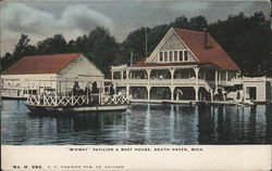 "Midway" Pavilion & Boat House Postcard