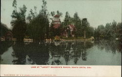 Lake at "Lucky" Baldwin's Ranch Santa Anita, CA Postcard Postcard Postcard