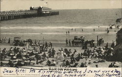 Ocean Front Long Beach, CA Postcard Postcard Postcard