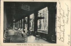 Varanda of Tahoe Tavern Postcard