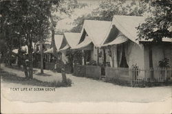 Tent Life in Ocean Grove Postcard