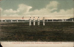 Dress Parade of the Lanciers, Camp McManus Carbondale, PA Postcard Postcard Postcard