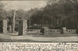 Lake Nipmuc Park Hopedale, MA Postcard Postcard Postcard