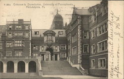 Entrance to Dormitories, University of Pennsylvania Philadelphia, PA Postcard Postcard Postcard