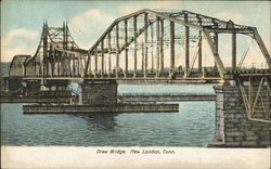 Draw Bridge New London, CT Postcard Postcard Postcard