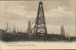 A Rich Producing Field of Oil Wells Postcard