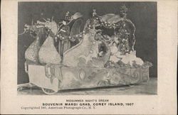 Midsummer Night's Dream, Souvenir Mardi Gras Coney Island, NY Postcard Postcard Postcard