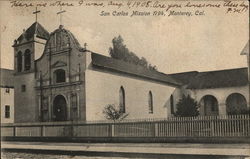 San Carlos Mission 1794 Monterey, CA Postcard Postcard Postcard