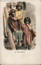 Three Zuni Children Posing Together Postcard