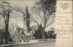 First Baptist Church Postcard