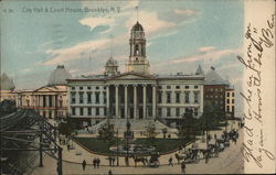 City Hall and Court House Brooklyn, NY Postcard Postcard Postcard