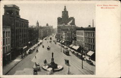 City Hall Square Postcard