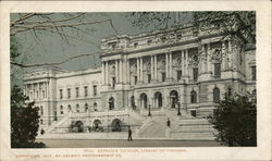 Entrance Pavilion, Library of Congress Postcard